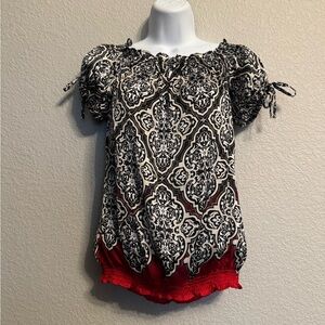 White House Black Market Women’s Multicolor Blouse Small